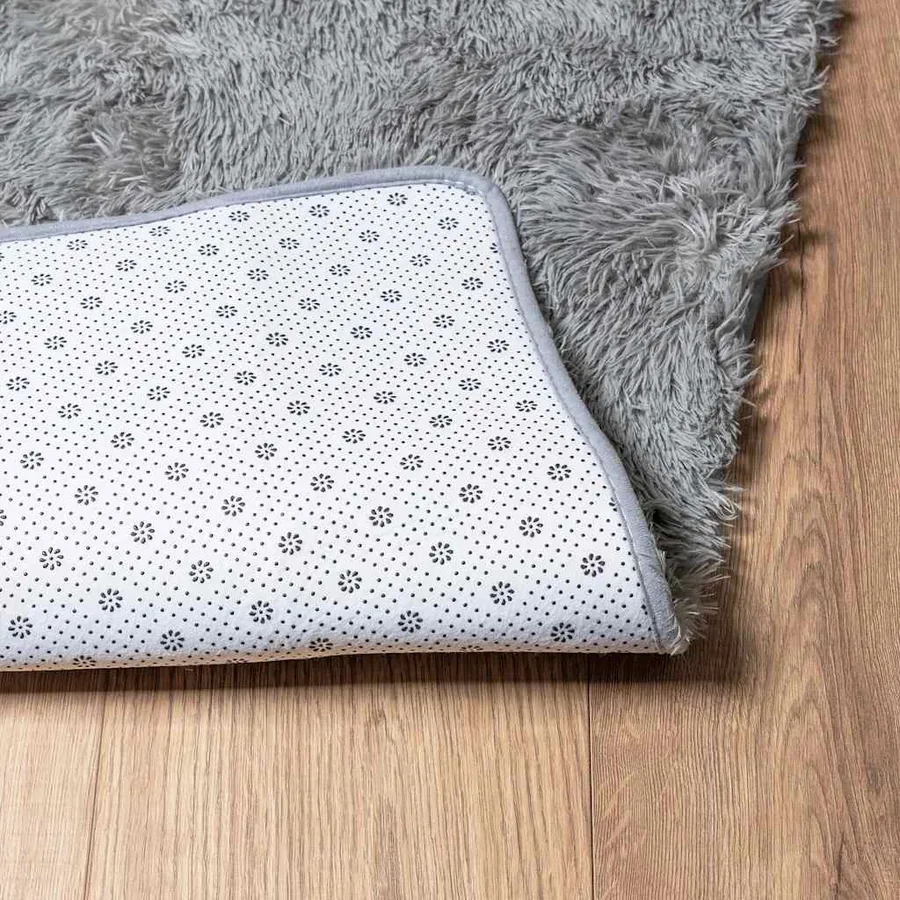 Tapis Shaggy à poils longs NAVARRA gris clair 60x100 cm - 6