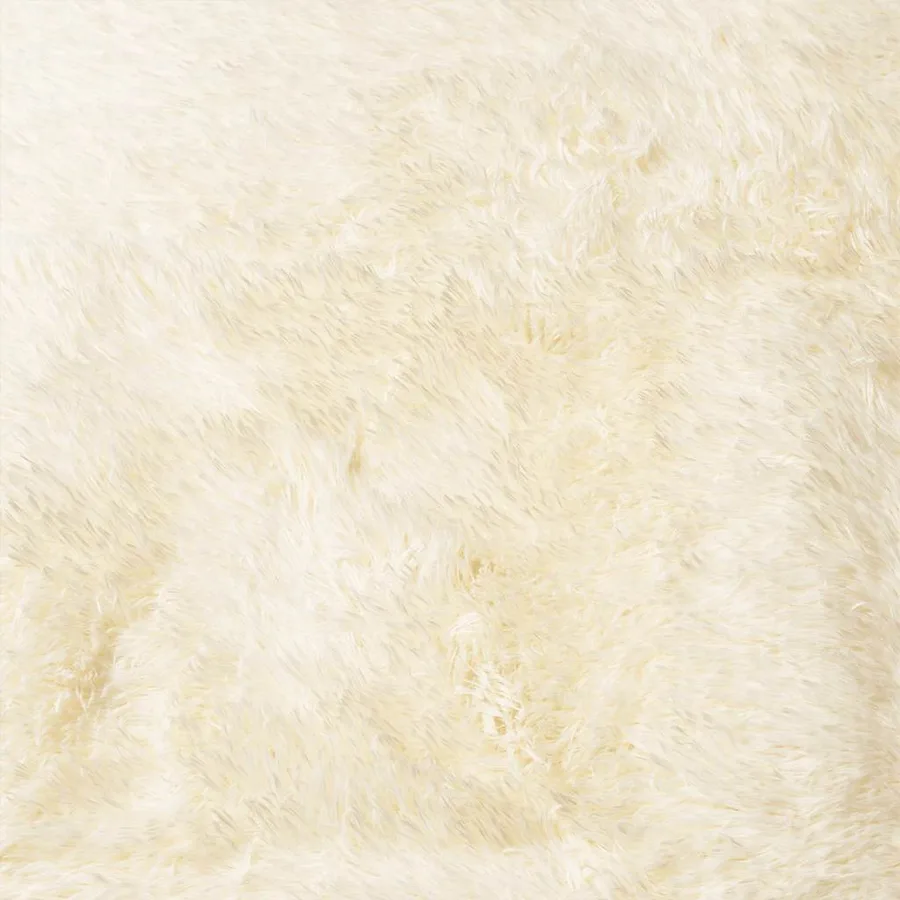 Tapis Shaggy à poils longs NAVARRA crème 130x200 cm polyester - 9