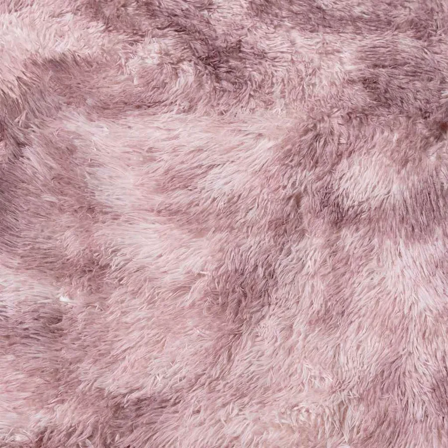 Tapis Shaggy à poils longs NAVARRA rose poudré 130x200 cm - 9