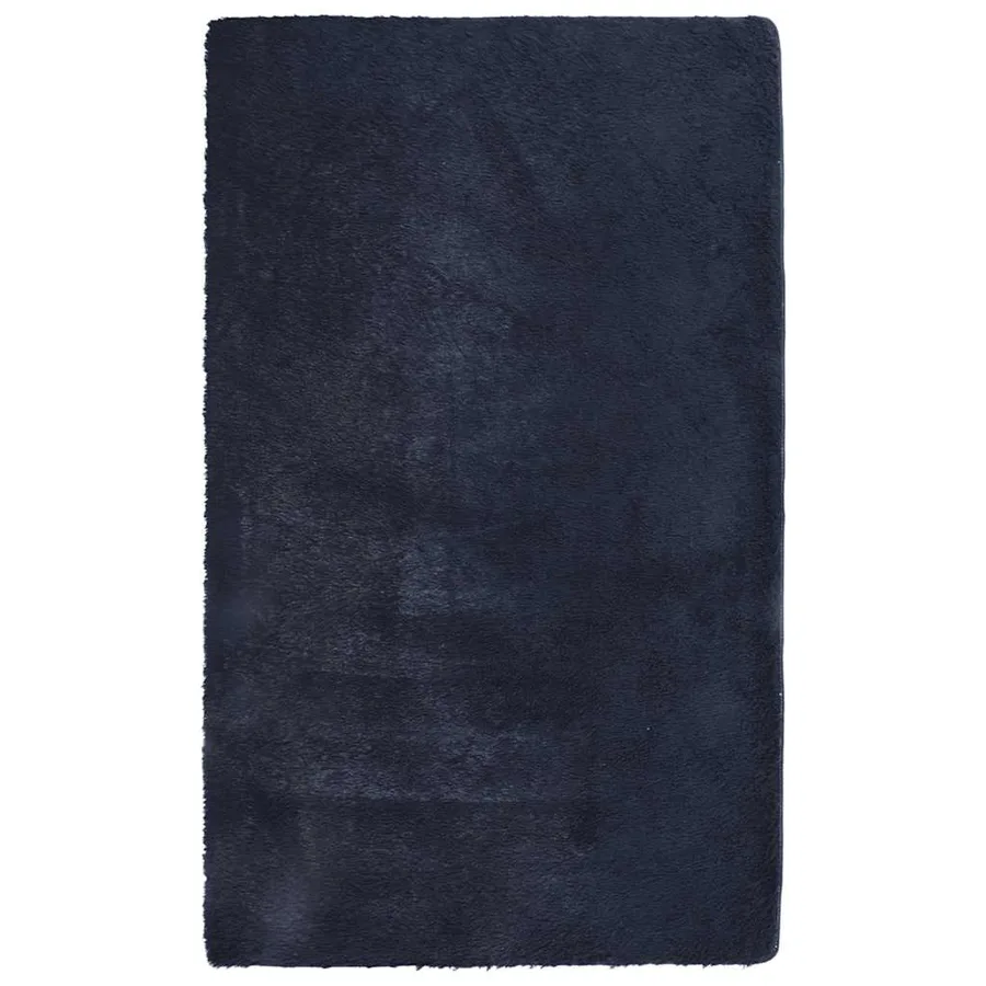 Tapis shaggy à poils longs NAVARRA bleu marine 80x150 cm - 2