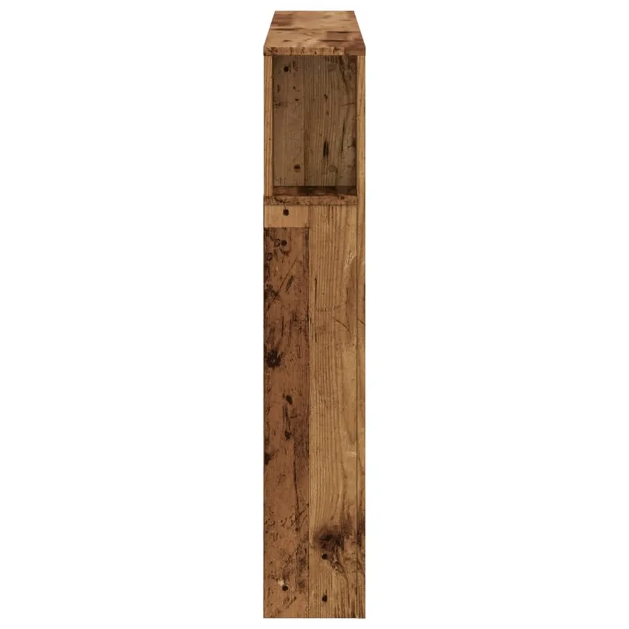 Tête de lit à LED vieux bois 120x18,5x103,5cm bois d'ingénierie - 7