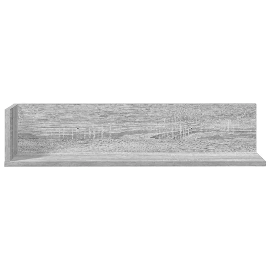 Étagères murales 2 pcs sonoma gris 75x16,5x16,5 cm - 4
