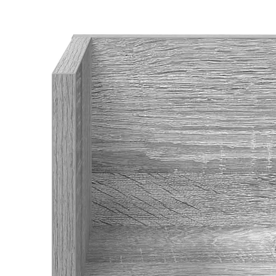 Étagères murales 2 pcs sonoma gris 75x16,5x16,5 cm - 9