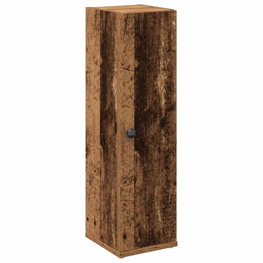 Meuble de salle de bain avec porte-rouleau vieux bois - 2