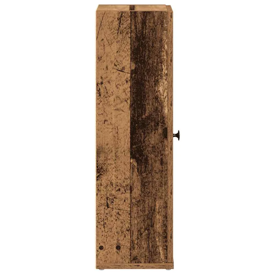 Meuble de salle de bain avec porte-rouleau vieux bois - 6