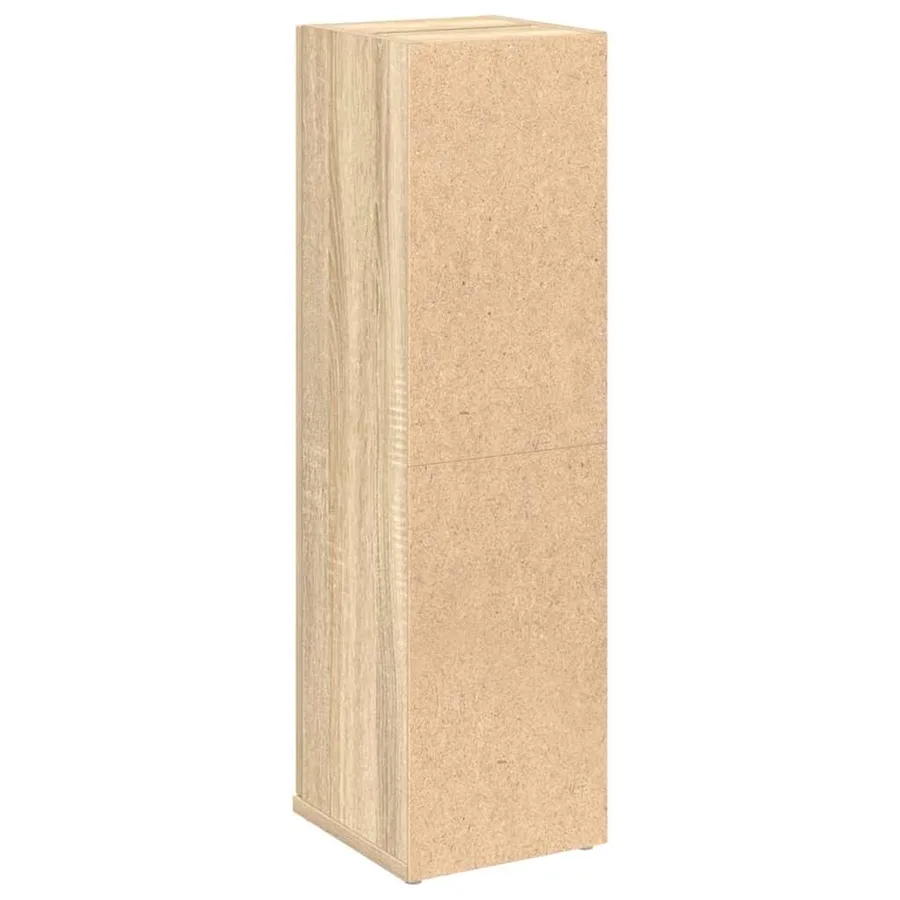 Meuble de salle de bain avec porte-rouleau chêne sonoma - 7