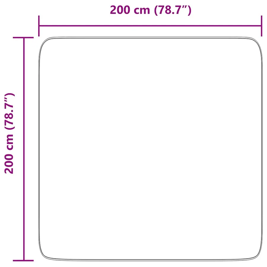 Tapis shaggy à poils longs NAVARRA noir 200x200 cm polyester - 10