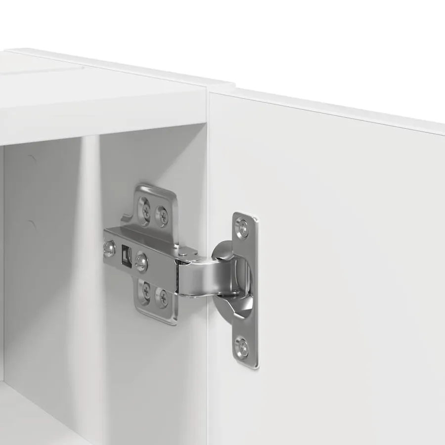 Meuble de salle de bain avec porte-rouleau blanc 20,5x22x72 cm - 10
