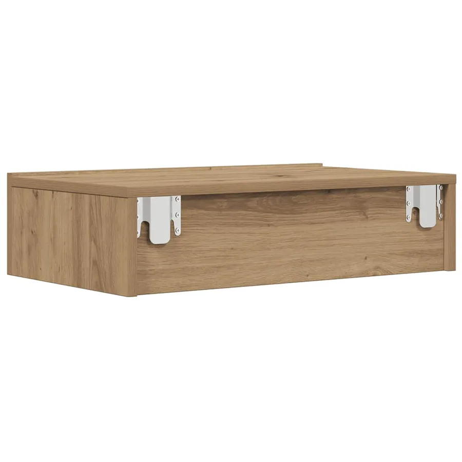 Meuble TV avec éclairages LED chêne artisanal 60x35x15,5 cm - 9