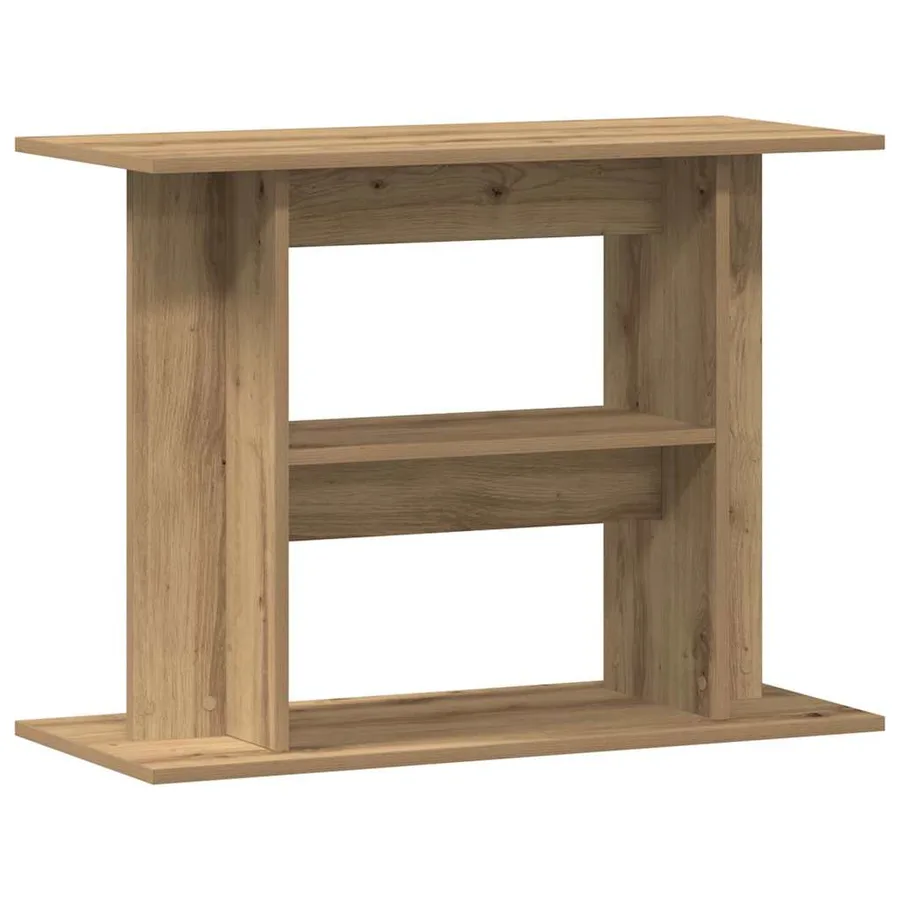Support d'aquarium Chêne artisanal 80x35x60 cm Bois d'ingénierie - 2