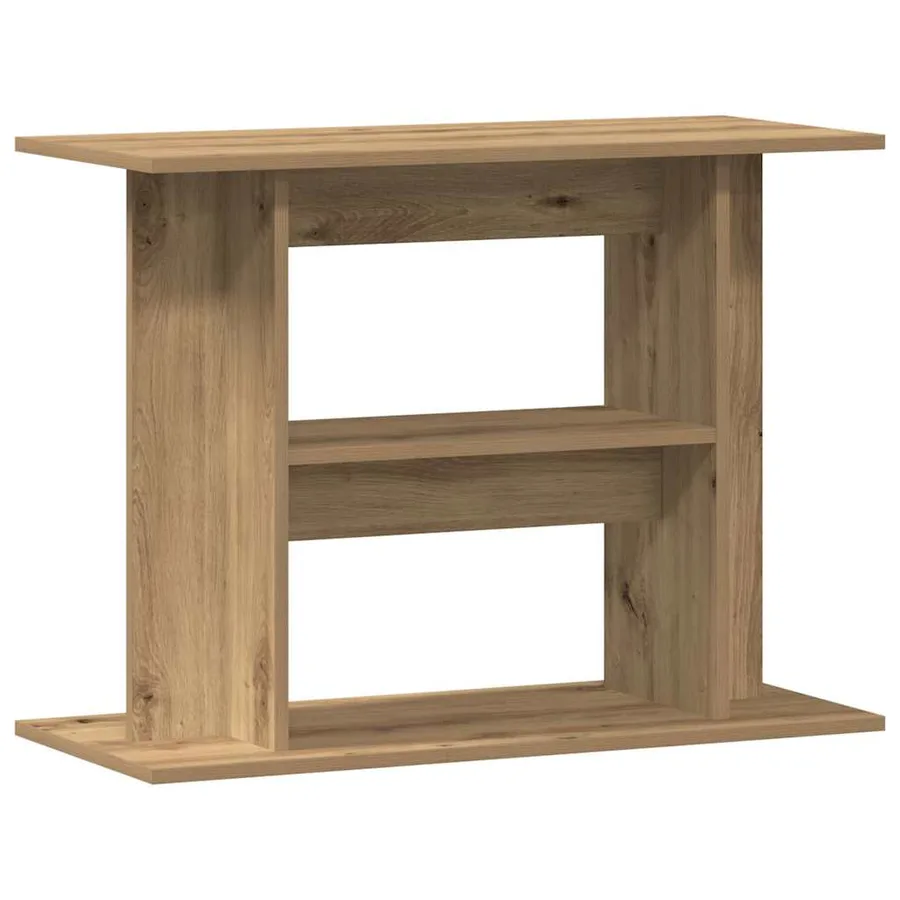 Support d'aquarium Chêne artisanal 80x35x60 cm Bois d'ingénierie - 6