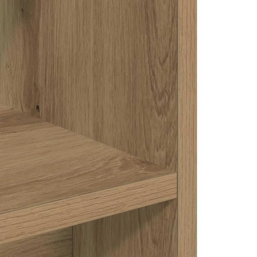 Support d'aquarium Chêne artisanal 80x35x60 cm Bois d'ingénierie - 7