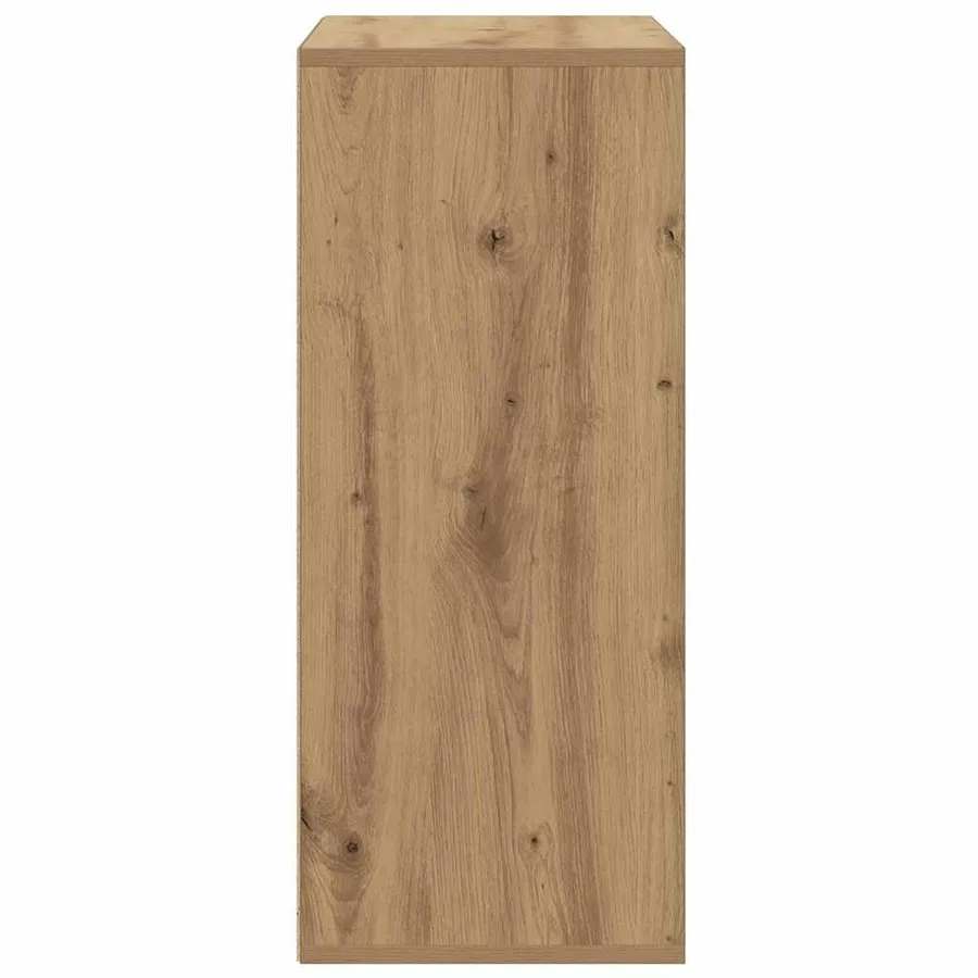 Bibliothèque chêne artisanal 60x30x71,5 cm bois d'ingénierie - 5