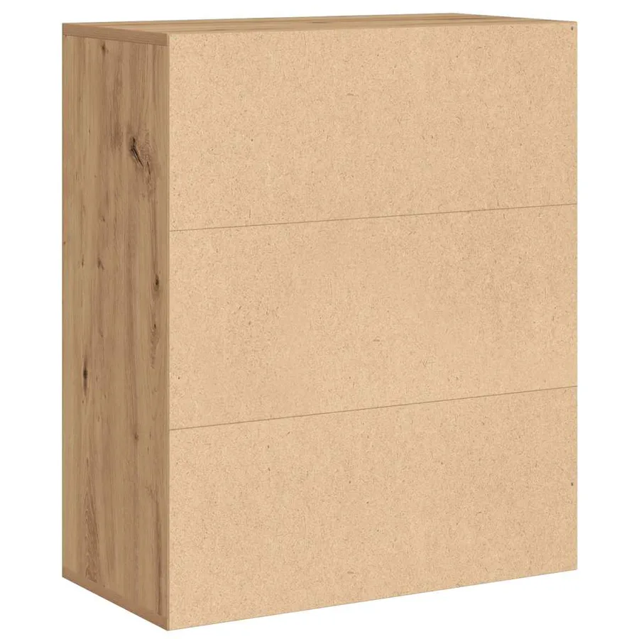 Bibliothèque chêne artisanal 60x30x71,5 cm bois d'ingénierie - 6