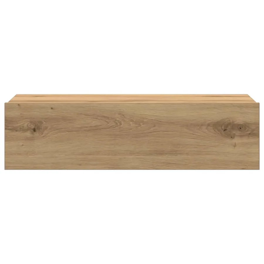 Table de chevet chêne artisanal 60x35 cm bois d’ingénierie - 7