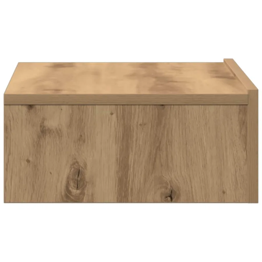 Table de chevet chêne artisanal 60x35 cm bois d’ingénierie - 8