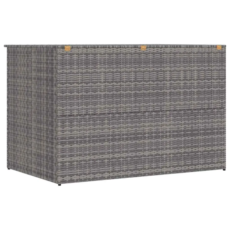 Garden Storage Box Grey 150x100x100 cm Poly Rattan - 8