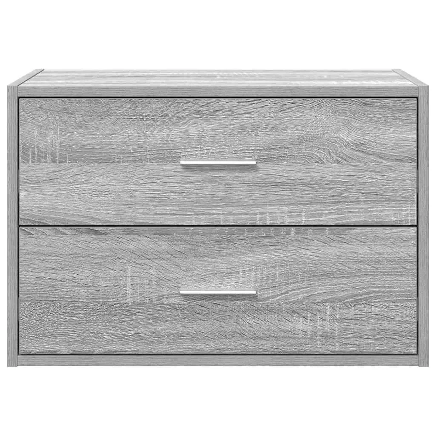 Armoire avec 2 tiroirs sonoma gris 60x31x40cm bois d'ingénierie - 4