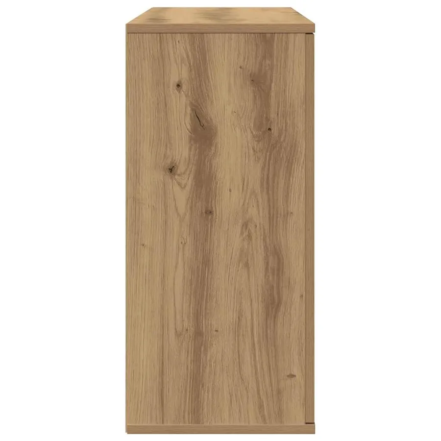 Buffet chêne artisanal 90x29,5x65 cm bois d'ingénierie - 6