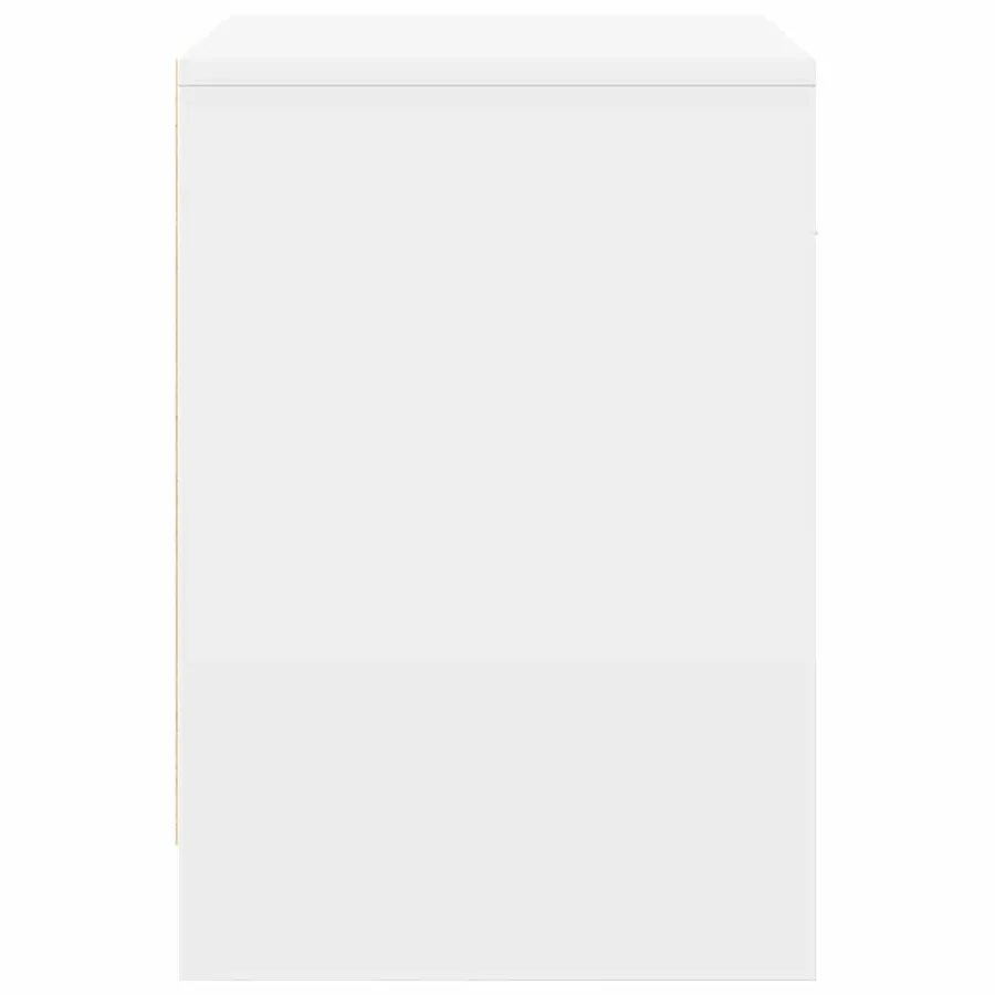 Tables de chevet 2 pcs avec tiroir Blanc 40x34x50 cm - 6