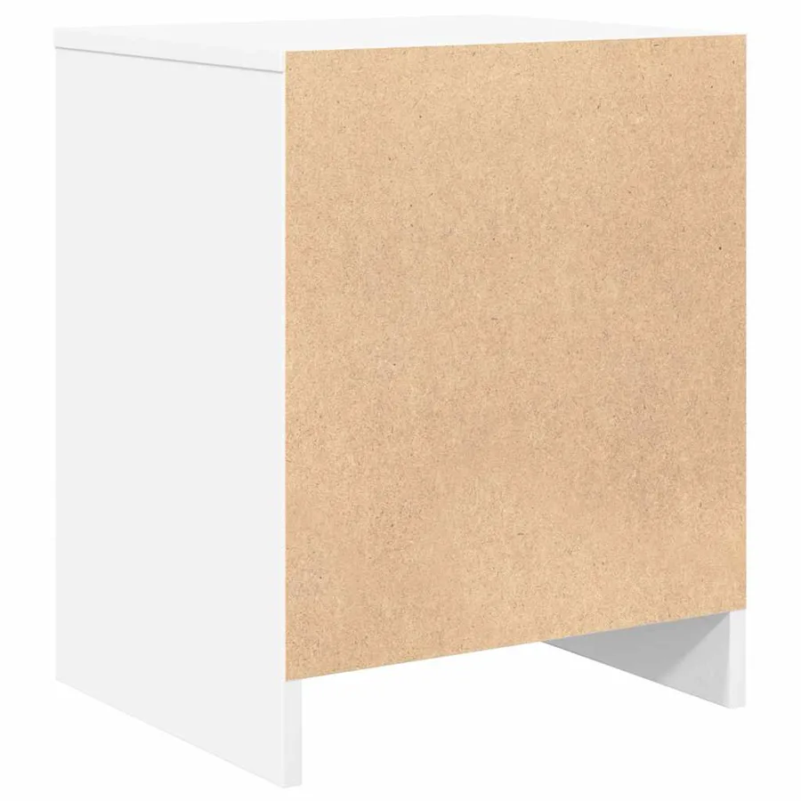 Tables de chevet 2 pcs avec tiroir Blanc 40x34x50 cm - 7