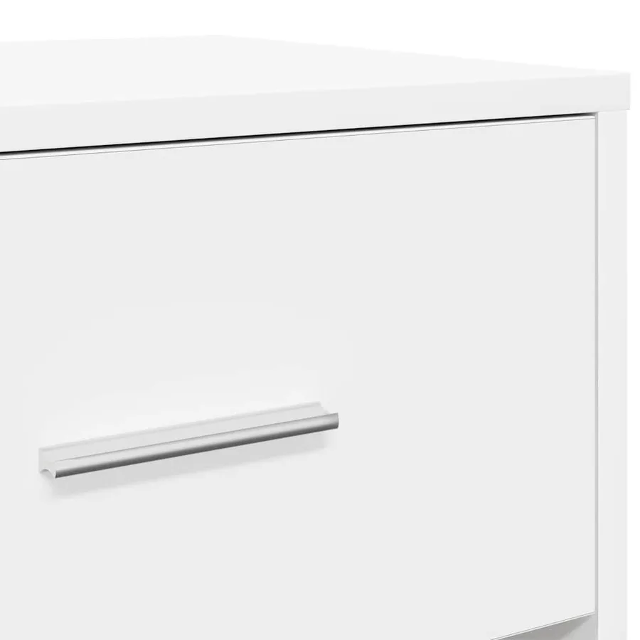 Tables de chevet 2 pcs avec tiroir Blanc 40x34x50 cm - 9