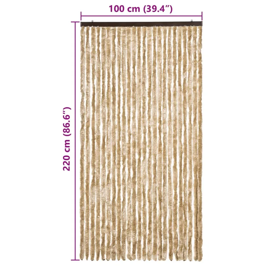 Moustiquaire Beige 100x220 cm Chenille - 7