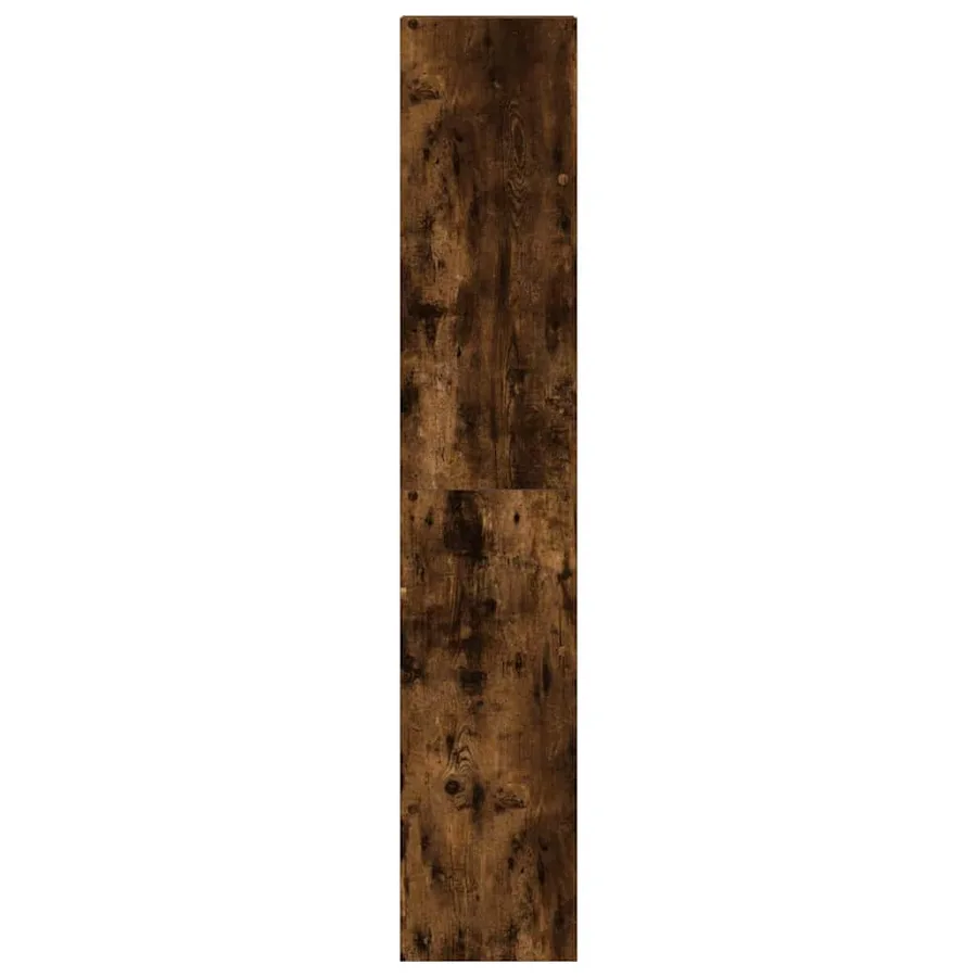 Bibliothèques 2 pcs empilable chêne fumé bois d'ingénierie - 5