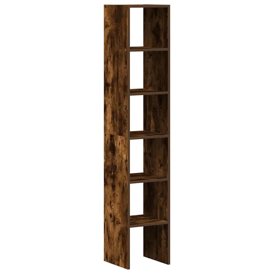 Bibliothèques 2 pcs empilable chêne fumé bois d'ingénierie - 6