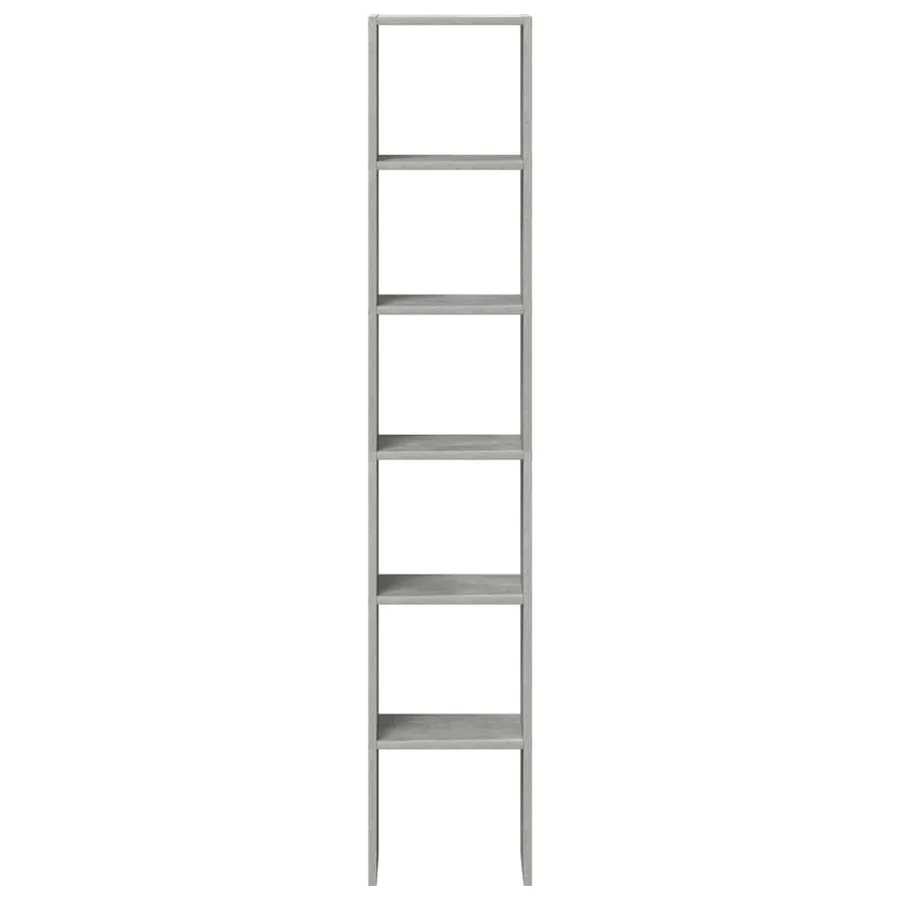 Bibliothèques 2 pcs empilable gris béton bois d'ingénierie - 4
