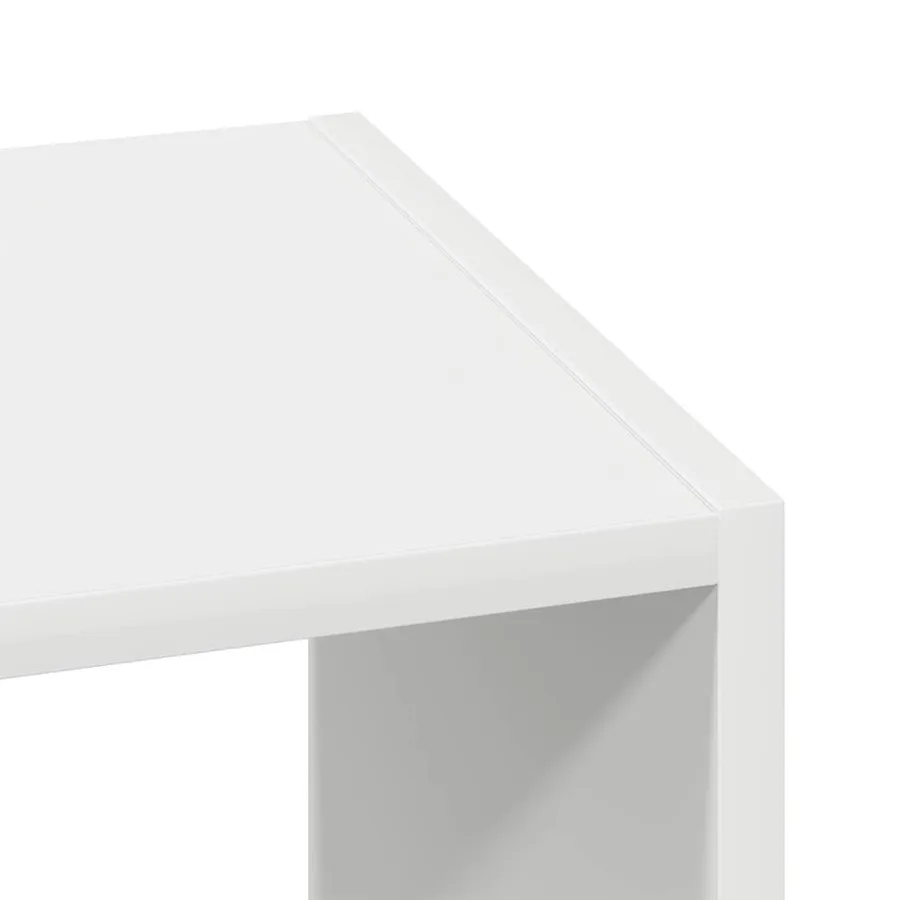 Bibliothèques 2 pcs empilable blanc 30x30x80 cm bois ingénierie - 8