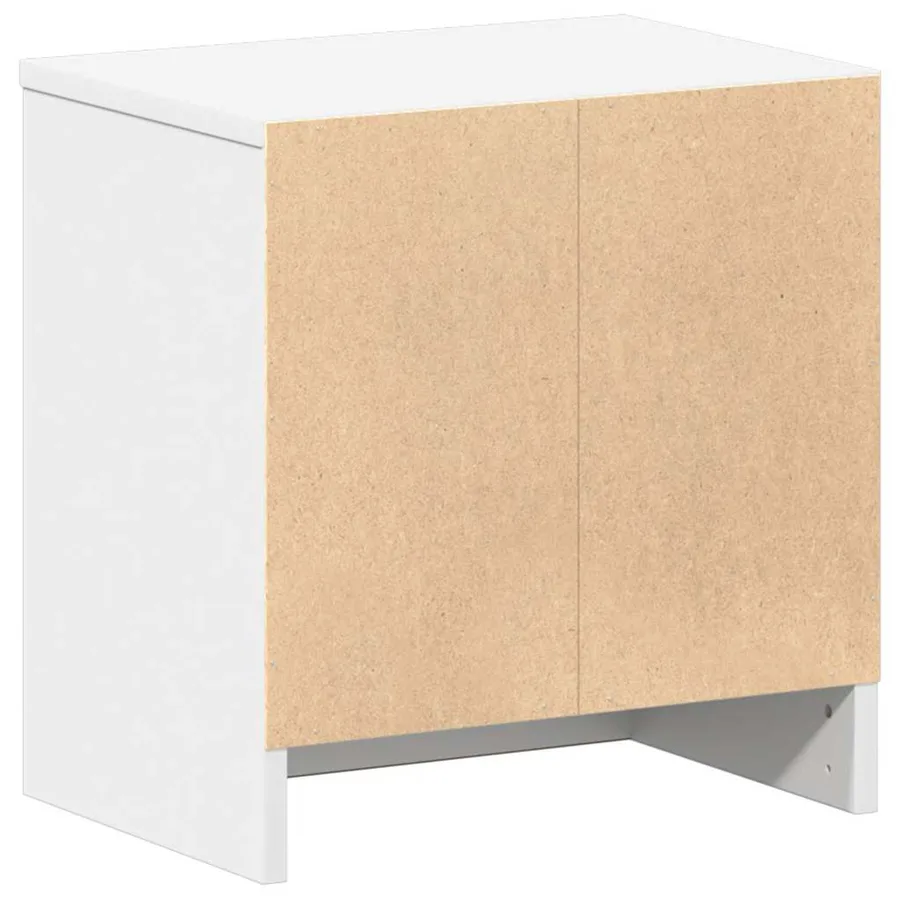 Table de chevet avec tiroir blanche 39 x 28 x 41 cm - 7