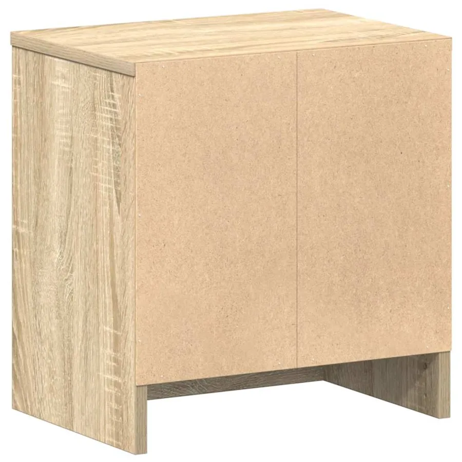 Tables de chevet 2 pcs avec tiroir Chêne Sonoma 39x28x41 cm - 8