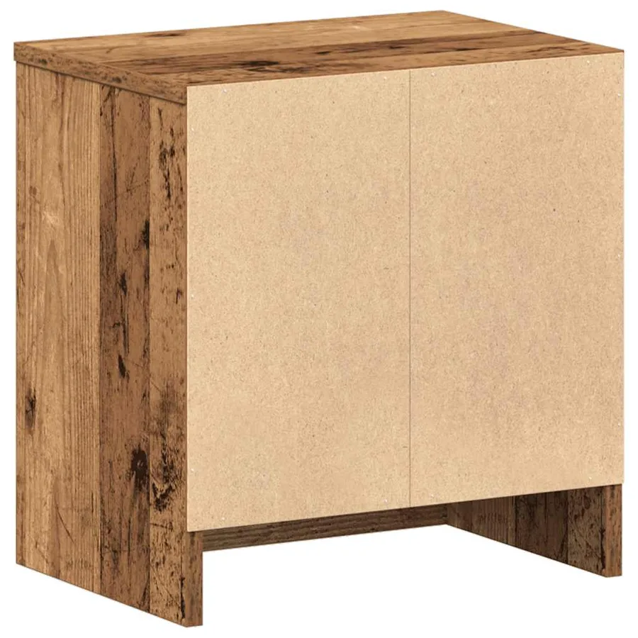 Table de chevet avec tiroir en bois ancien 39x28x41 cm - 8