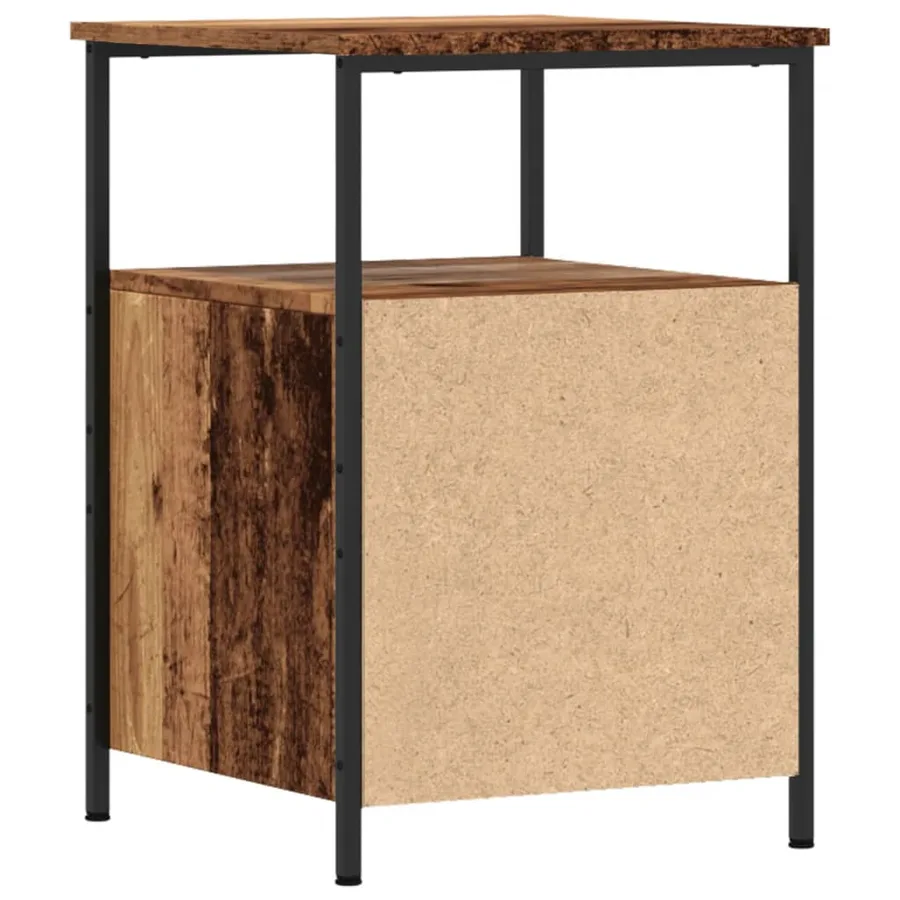 Tables de chevet 2 pcs vieux bois 34x35,5x50 cm bois ingénierie - 7