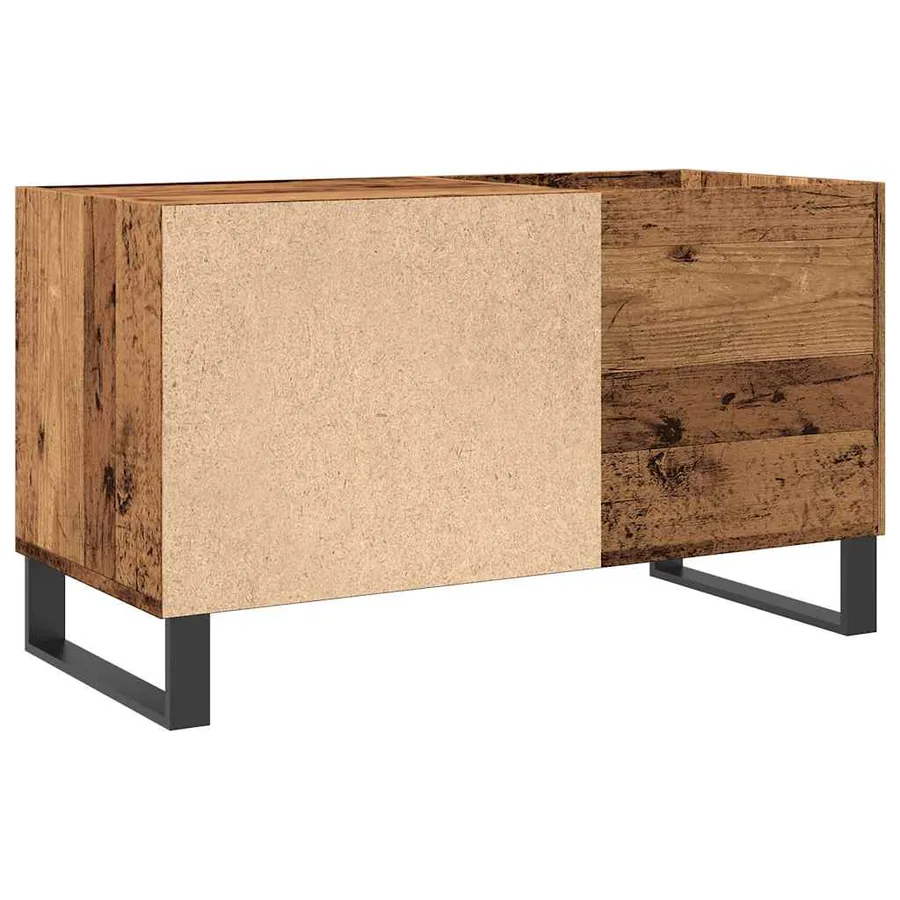 Armoire à disques vieux bois 84,5x38x48 cm bois d'ingénierie - 6