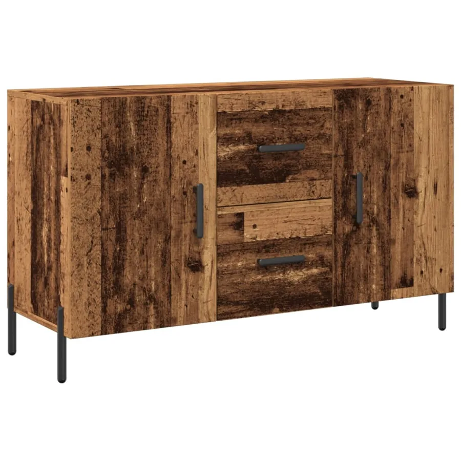 Buffet vieux bois 100x36x60 cm bois d'ingénierie - 2