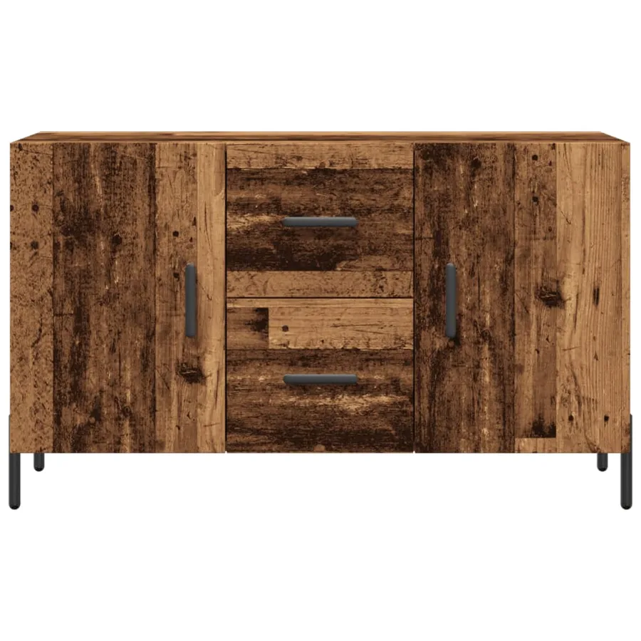 Buffet vieux bois 100x36x60 cm bois d'ingénierie - 4