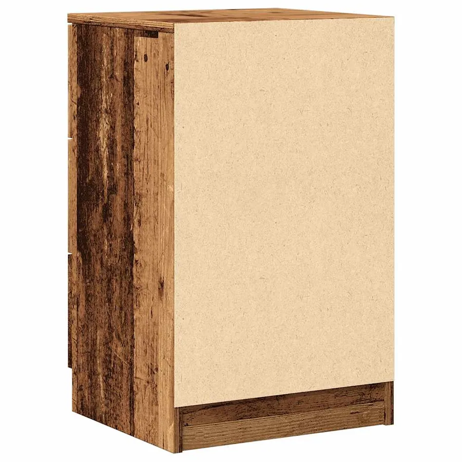 Tables de chevet 2 pcs vieux bois 40x36x65 cm bois d'ingénierie - 6