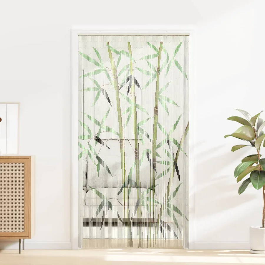 Rideau anti-insectes imprimé en bambou 90 x 220 cm - 2