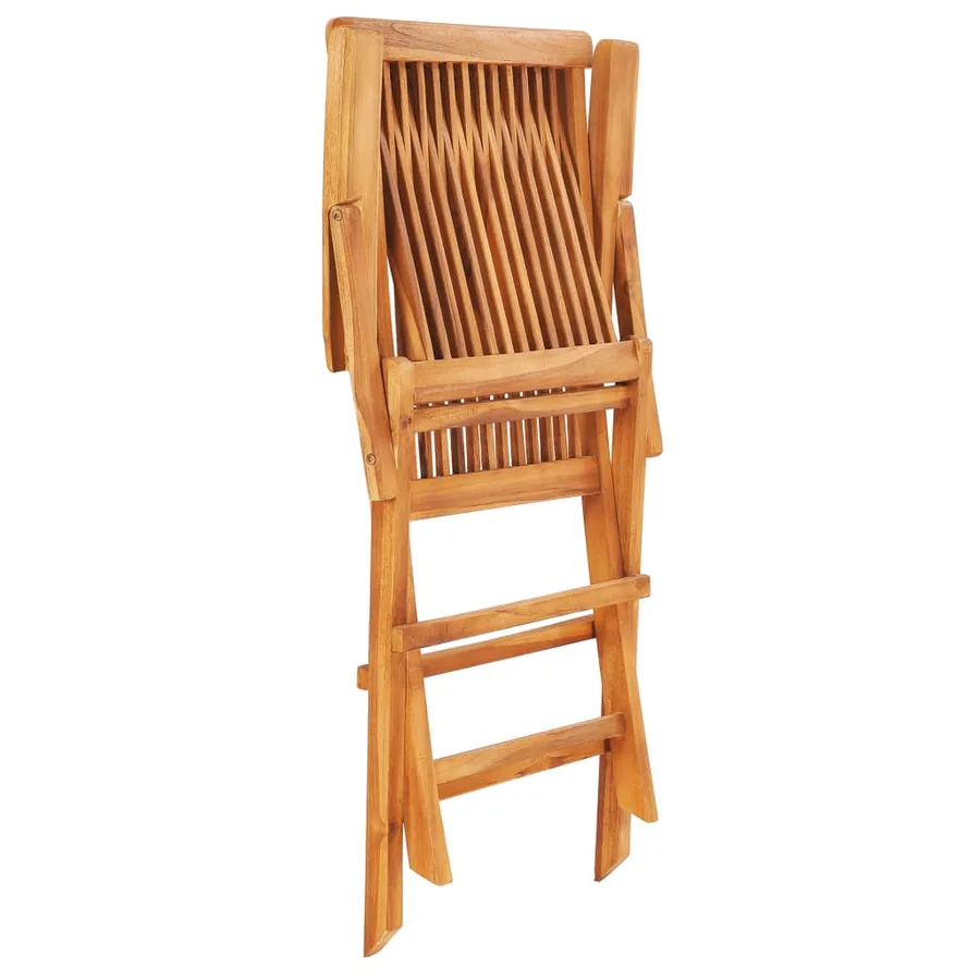 Ensemble à manger d'extérieur pliable 7 pcs Bois solide de teck - 12