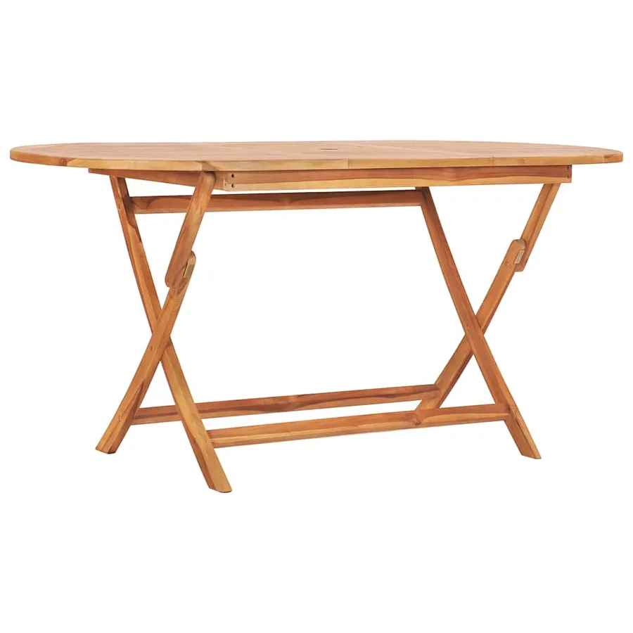 Ensemble à manger d'extérieur pliable 7 pcs Bois solide de teck - 2