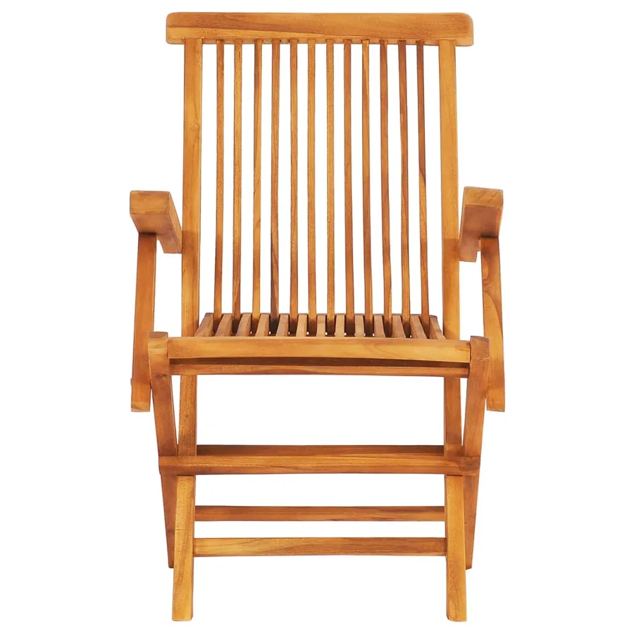 Ensemble à manger d'extérieur pliable 7 pcs Bois solide de teck - 8
