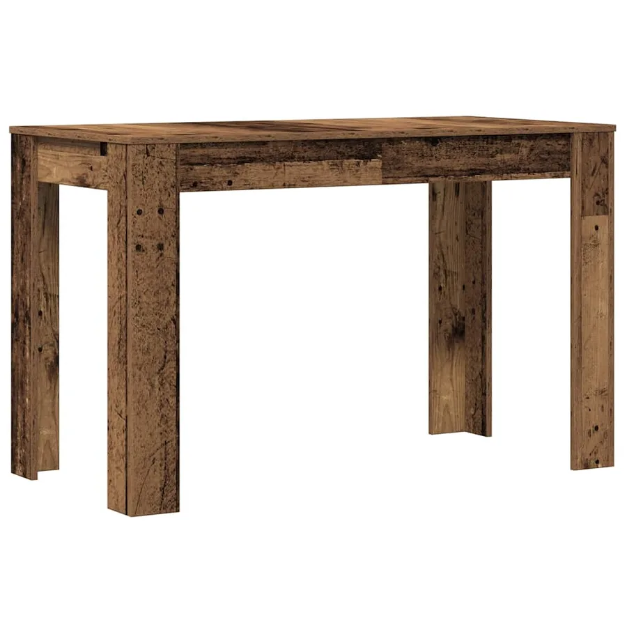 Table à manger vieux bois 120x60x76 cm bois d'ingénierie - 2