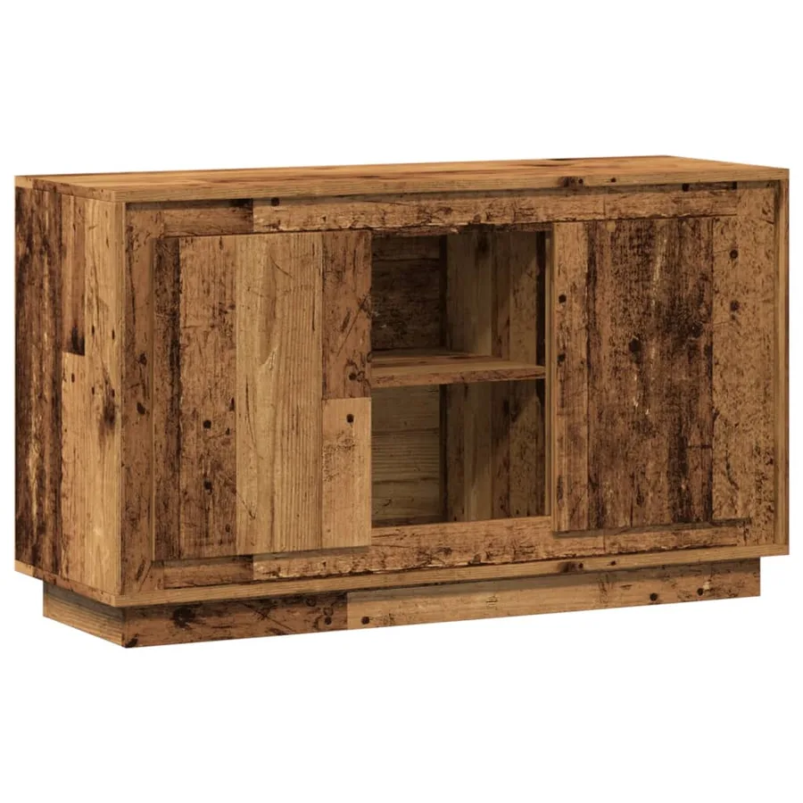 Buffet vieux bois 102x35x60 cm bois d'ingénierie - 2