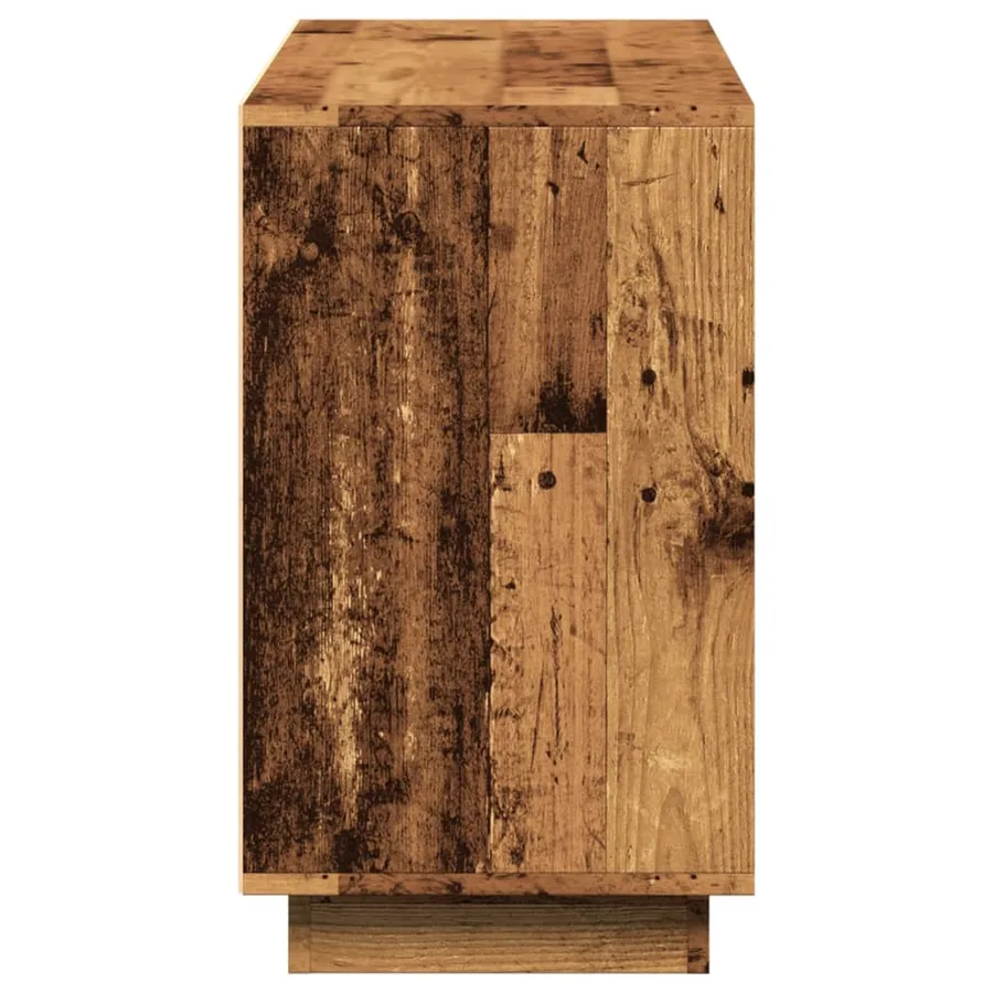 Buffet vieux bois 102x35x60 cm bois d'ingénierie - 5