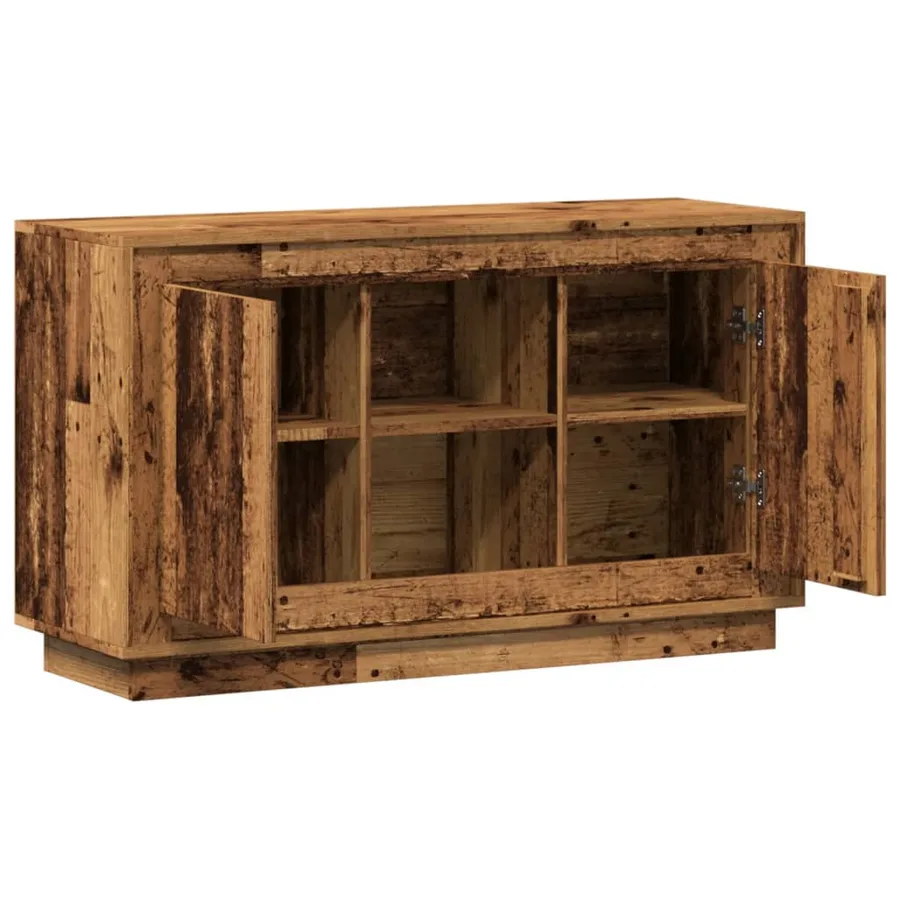 Buffet vieux bois 102x35x60 cm bois d'ingénierie - 7
