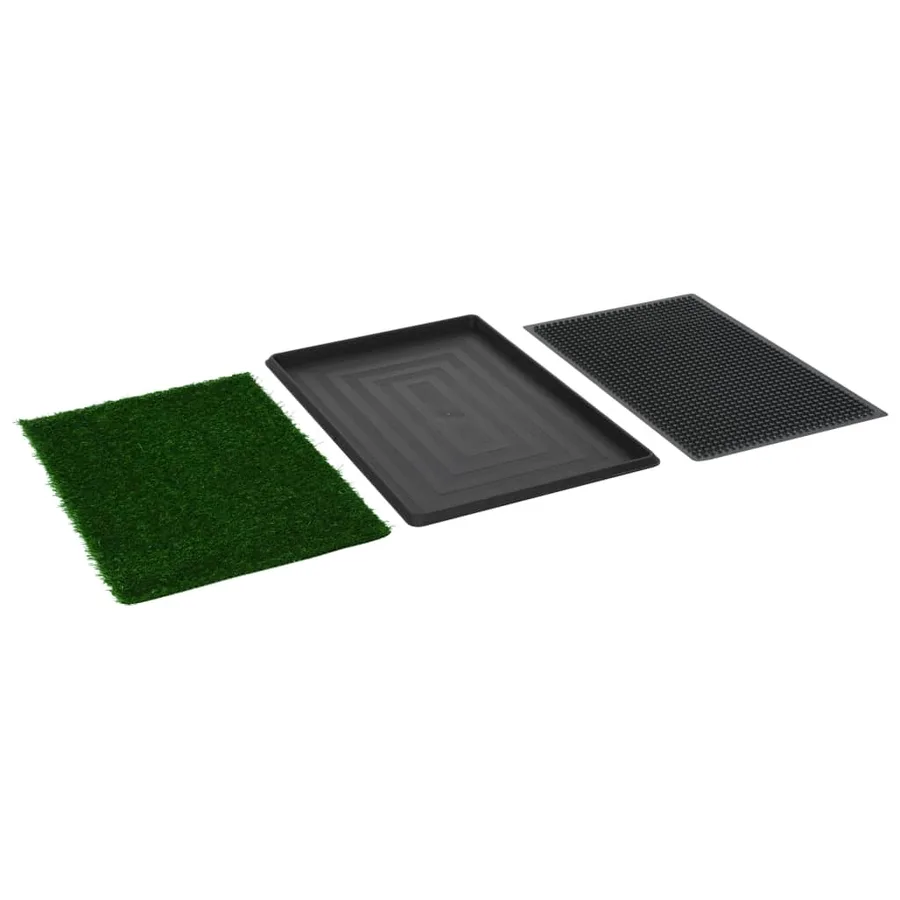 Toilette pour animaux avec plateau et gazon artificiel Vert WC - 5
