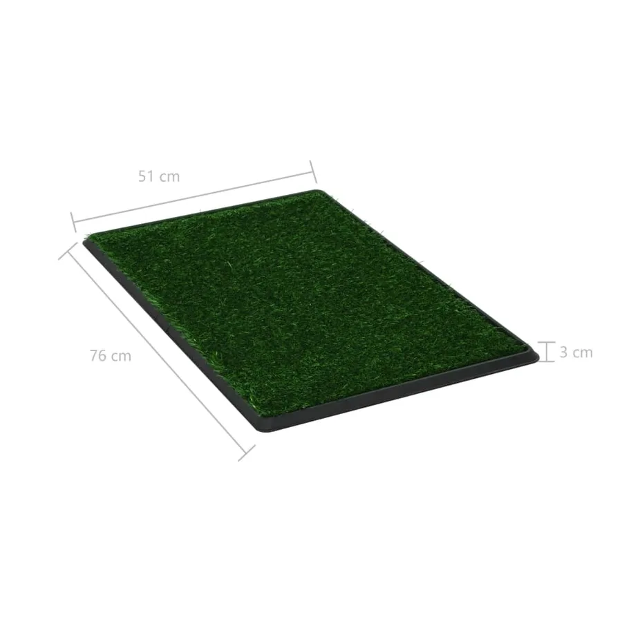 Toilette pour animaux avec plateau et gazon artificiel Vert WC - 8
