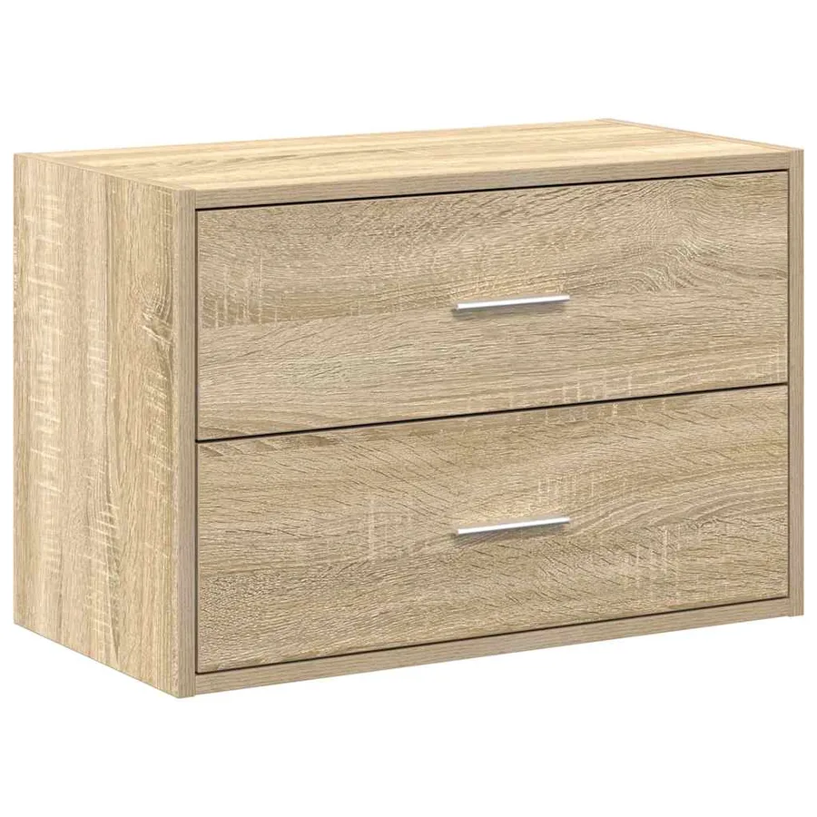 Armoire avec 2 tiroirs chêne sonoma 60x31x40 cm bois ingénierie - 2